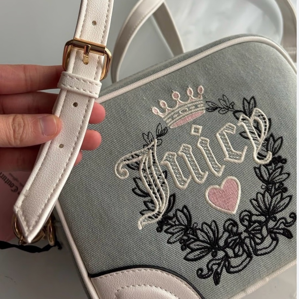 Juicy Couture Denim Heritage Crossbody NWT - Picture 12 of 16
